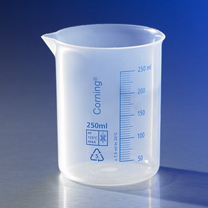 Corning® Reusable Polypropylene Low Form Beakers