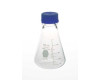 Kimax&#174; Erlenmeyer Flasks with Large Opening, Screw Cap and Capacity Scale
