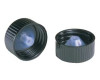 DWK Life Sciences (Kimble) Black Phenolic Screw Thread Caps with Cone-Shaped LDPE Liners