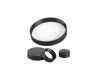 DWK Life Sciences (Kimble) Black Phenolic Caps with Cemented-In Rubber Liners