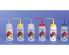 Safety Labeled Wide Mouth 4-Color Wash Bottles