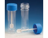 Globe Scientific Fecal Collection Containers with Attached Spoon