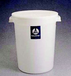 Nalgene™ Large Cylindrical HDPE Containers with Covers