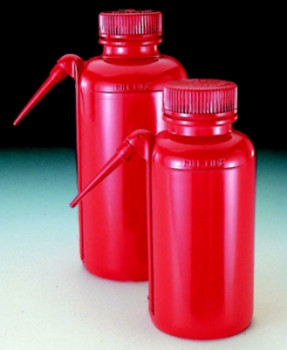 Nalgene™ Unitary™ Red LDPE Safety Wash Bottles