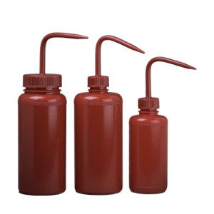 Red LDPE Wash Bottles