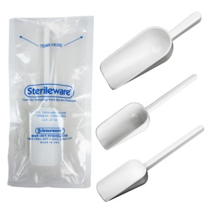 Sterileware® Double-Bagged Sterile Sampling Scoops