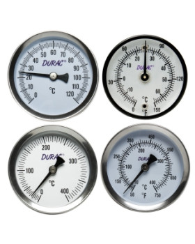 Durac Bi-Metallic Surface Temperature Thermometer;10/400C, 50MM