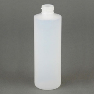 Cylindrical Narrow Mouth Plastic Bottle