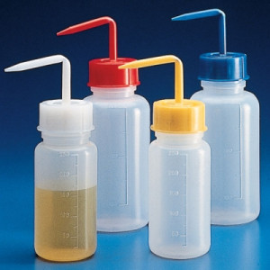 Wide-Mouth Plain Wash Bottles