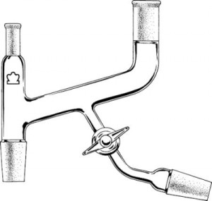 Claisen Distillation Adapter with Thermometer Joint and PTFE Stopcock