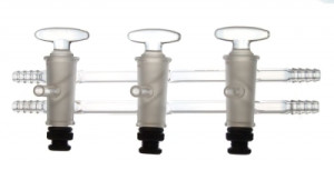 Double Vacuum/Gas Manifold with Metering Valves