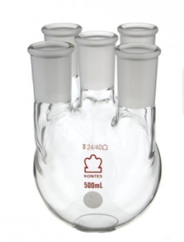 Distilling Flasks with Five Vertical Necks
