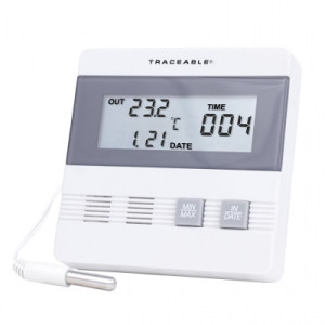 Traceable® Thermometer with Time/Date Max/Min