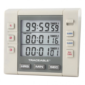 Traceable® Three-Channel Alarm Timer