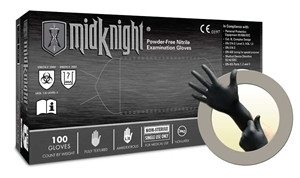 Microflex® MidKnight® Nitrile Gloves